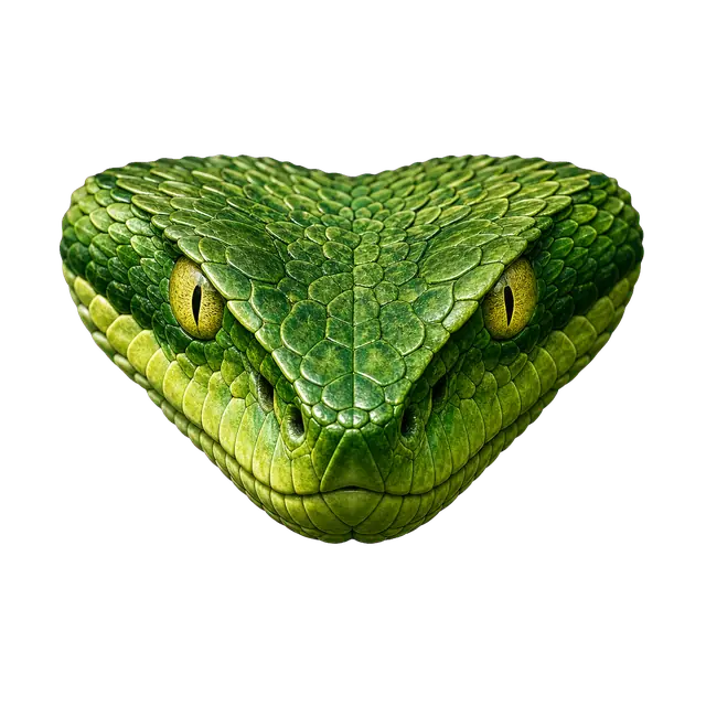 Green Viper Head motif