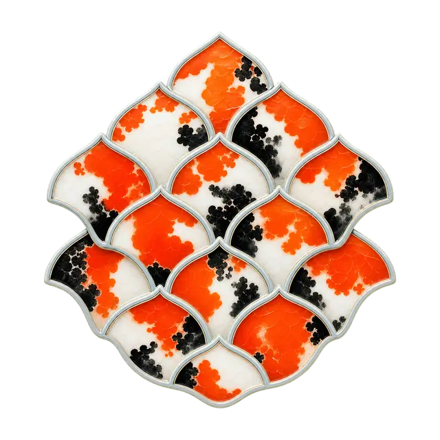 Koi Scale Pattern motif