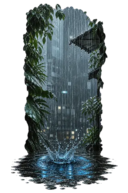 Monsoon Rain motif