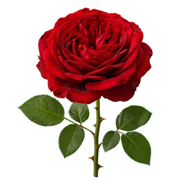 Deep Garden Rose motif