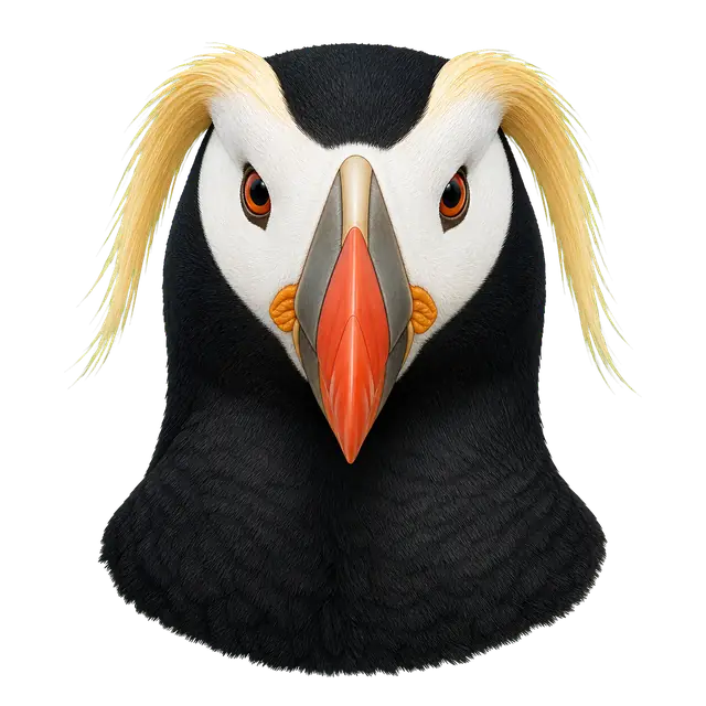 Tufted Puffin motif